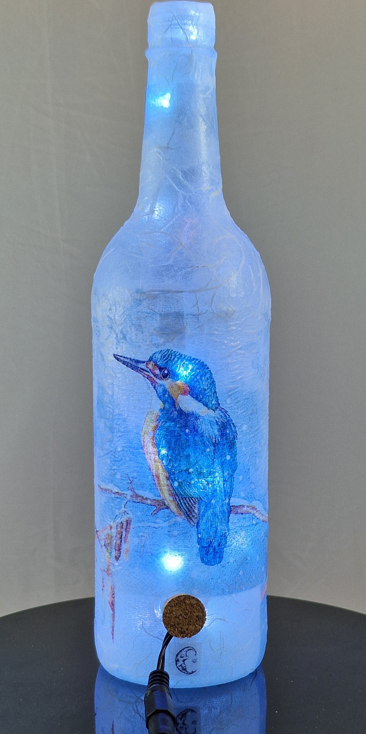 Kingfisher Bird - Hand Made Lamp