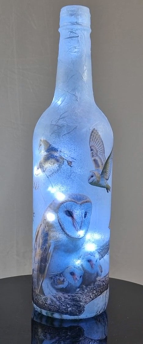 Barn Owls - Hand Made Lamp